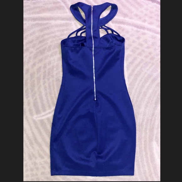 Blue Strappy Dress - Picture 5 of 7
